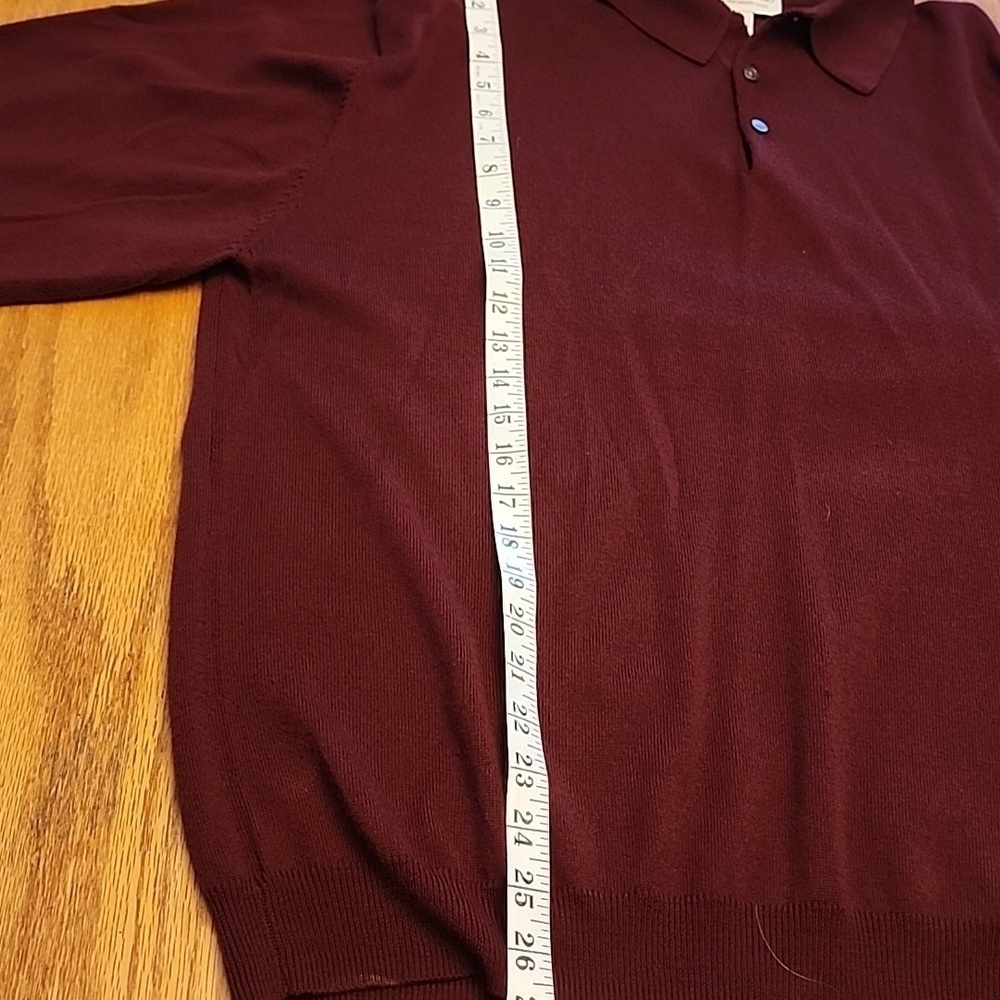Pronto-Uomo Deep Red Polo Shirt - Picture 5 of 10